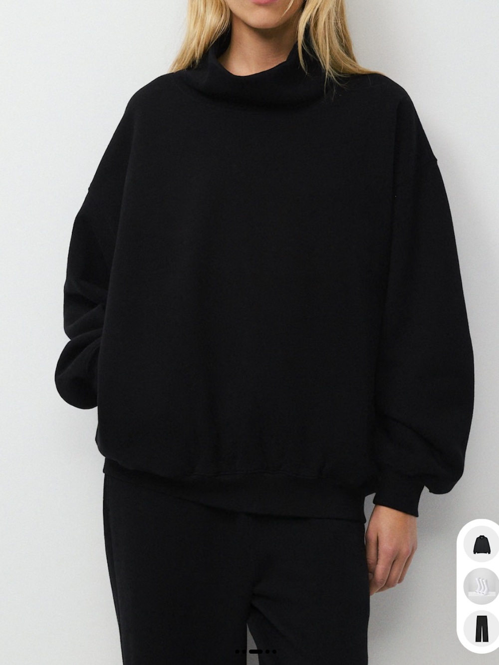 Aritzia Sweatfleece Megafit Mockneck Pullover Women's Sweater